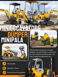 Miniescavatori , Minipale , Dumper