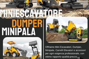 Miniescavatori , Minipale , Dumper
