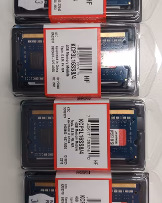 kit 4xRAM Kingston DDR3L 4GB 