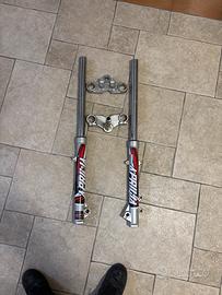 Forcelle + piastre aprilia sx/derbi 50cc