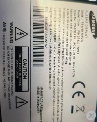 TV AL PLASMA PS42B430P2W