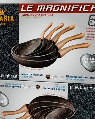 set 5 padelle BAVARIA Ottingher – Cuore di Pietra