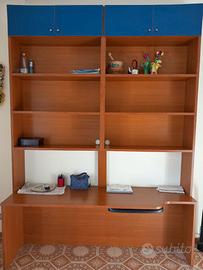 Libreria e mobile legno laccato