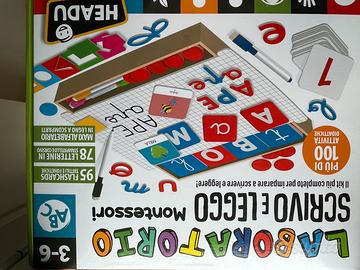 Gioco Montessori laboratorio scrivo e leggo