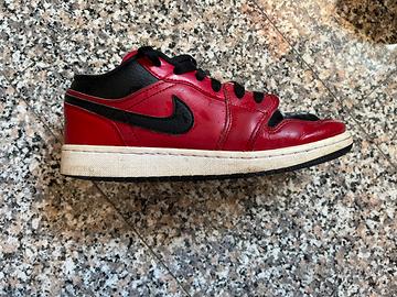 Scarpe Jordan rosse e nere, taglia 37,5 originali