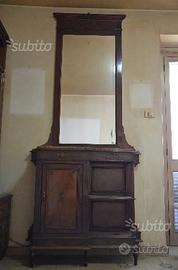 Consolle con specchiera antica
