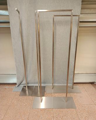 Lotto stand appendiabiti panche accessori inox
