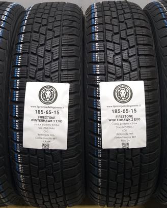 4 GOMME 185 65 15 FIRESTONE A63164