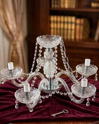 Lampadario Classico in Cristallo 5 punti luce 