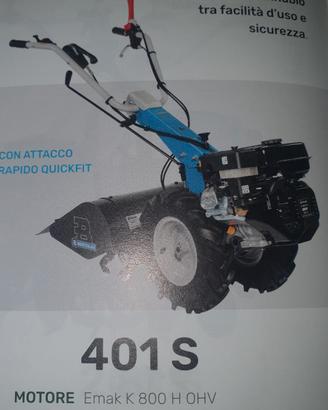 Motocoltivatore 401S  motore Emak K 800 H 0HV