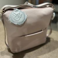 Mandarina Duck Borsa zaino in pelle rosa