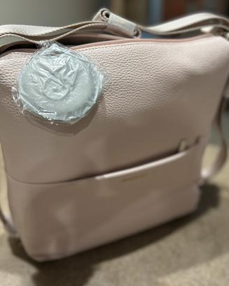 Mandarina Duck Borsa zaino in pelle rosa