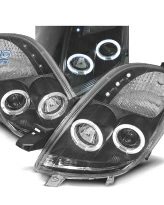 FARI TOYOTA YARIS 06-09 OCCHI ANGEL CCFL FONDO NER
