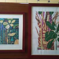 Coppia di stampe delle isole Seychelles 