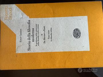 Cassirer, Storia della filosofia moderna, einaudi