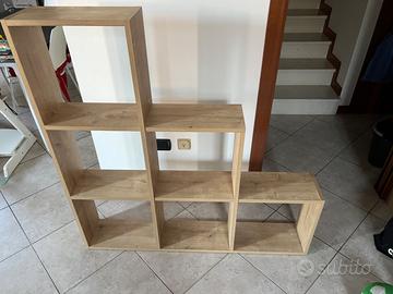 Libreria scaffale a scala due moduli