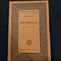 Libro Retorica di Aristotele a cura di Plebe
