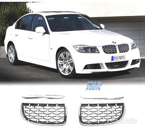 GRIGLIE BMW E90 E91 05-08 CROMATE DIAMANTE