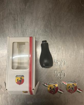Pomello Fiat 500 Abarth 595, con stemmi adesivi