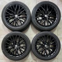 Cerchi 17 neri e pneumatici Seat Leon Golf A3