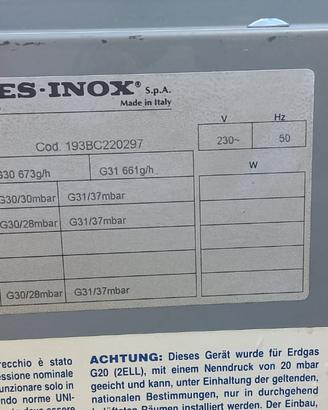Piano cottura gas Alpex Inox