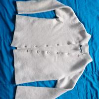 Calda giacca in Pura Lana Vergine color panna