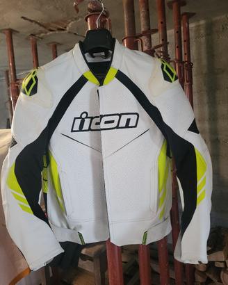 Giacca moto ICON  traforato 50