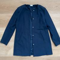 Cappotto corto donna blu