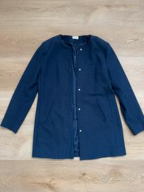 Cappotto corto donna blu