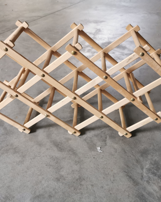 Cantinetta portabottiglie legno