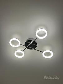 Lampada da soffitto moderna a 4 luci LED