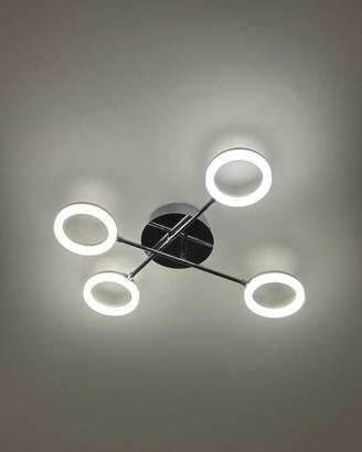 Lampada da soffitto moderna a 4 luci LED