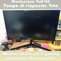 Monitor Samsung Curvo 24" Pollici Curvo