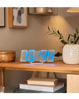 Orologio/sveglia/Termometro LED Parete e Tavolo
