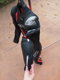 tuta moto 50 spyke perfetta pelle intera
