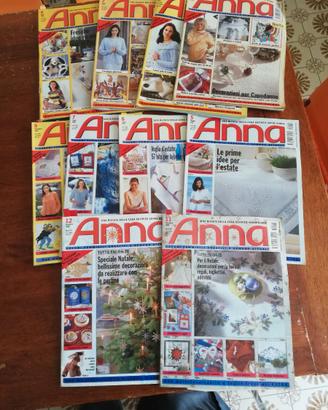 Riviste Anna di Burda dagli anni 80' al 2004