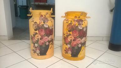 Vaso portaombrelli arredo rose latte