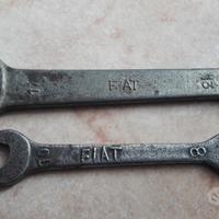 2 VECCHIE CHIAVI INGLESI FIAT VINTAGE 