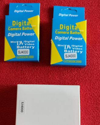 Batterie con caricabatterie sj GoPro action camera