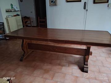 SET TAVOLO FRATINO CON PANCA E SEDIE