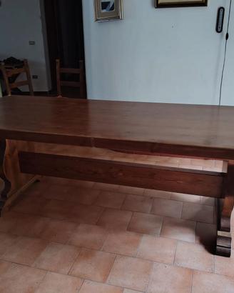 SET TAVOLO FRATINO CON PANCA E SEDIE