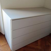 cassettiera 4 ante color canapa (come nuova!!)