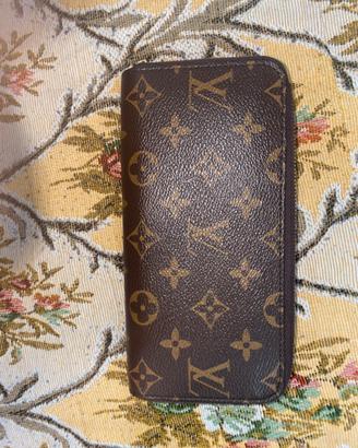 Portafoglio Louis Vuitton marrone con zip – Usato