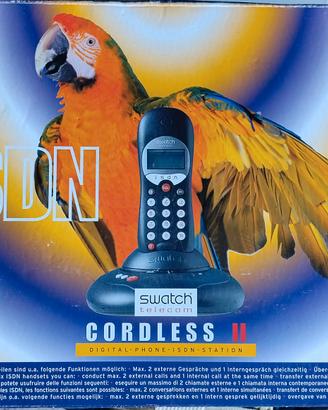 Telefono SWATCH CORDLESS II ISDN Vintage Anni 90