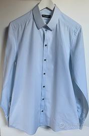 Camicia Dolce & Gabbana Gold uomo azzurra taglia41