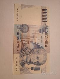 banconota da 10.000 lire.