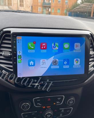 Autoradio 10'' Android 14 4+64GB Per Jeep Compass
