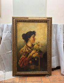 Quadro Ritratto Femminile Fine 800