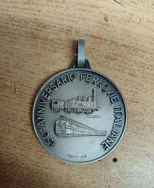 Medaglia 150° anniversario Ferrovie Italiane Usata
