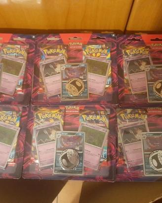 X 6 Pokémon Blister 2 Buste Gengar, Marshadow e Mi